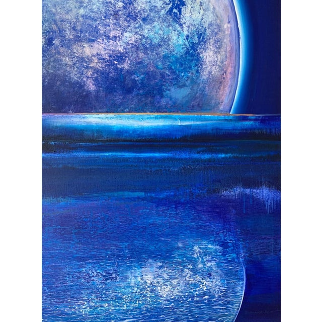Barbara Hubert, Full Moon, 2020, Acrylic on Canvas For Sale - Image 4 of 6