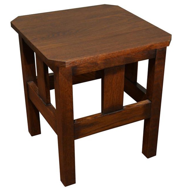 Mission Mission Oak Slat End Table - Walnut For Sale - Image 3 of 3