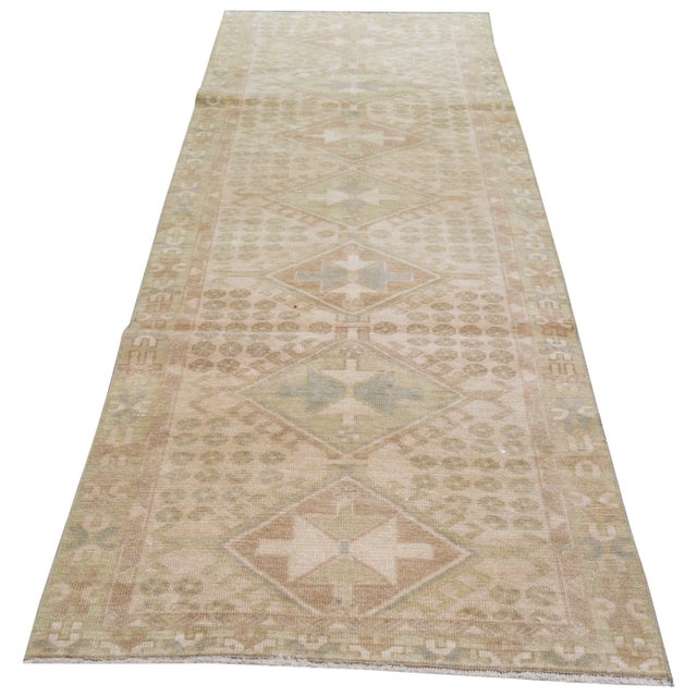 Vintage Turkish Anatolian Hand-knotted with care using traditional rug-making techniques, this wool rug blends timeless...
