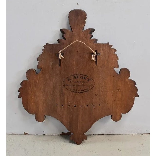 Antique Carved Oak Wall Pipes Holder For Sale - Image 14 of 17