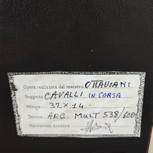 Bronze Horse Plaque attributed to Ottaviani For Sale - Image 10 of 11