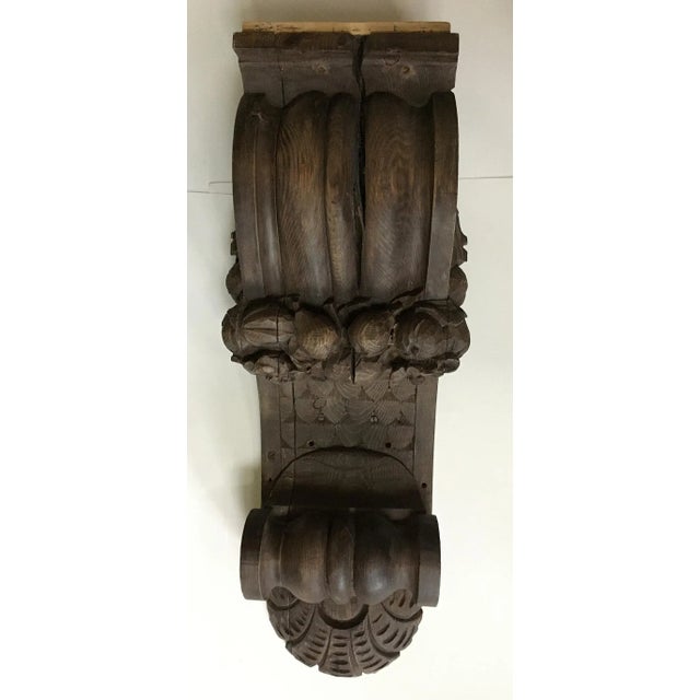 American Early 20th Century Antique Carved Corbels - a Pair For Sale - Image 3 of 13