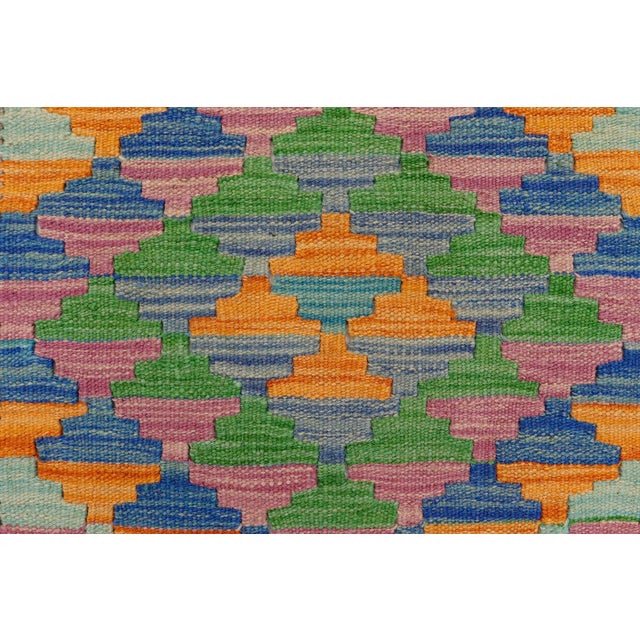 Rustic Turkish Hand-Woven Kilim Rug - 2'5'' X 3'1'' For Sale - Image 4 of 9