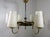 Black Finnish Brass Chandelier with Polyester Shades and Glass Diffusers, 1950s For Sale - Image 8 of 18
