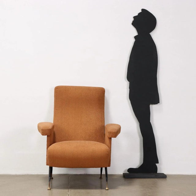 Beige Mid-Century Armchair, 1960s For Sale - Image 8 of 10