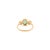 Metal 1 CTW Zambian Emerald and Diamond Bezel Set Ring Size 5.5 in 18k Gold For Sale - Image 7 of 14