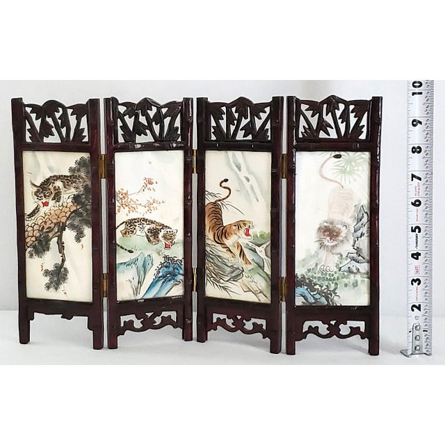 Chelsea House Inc Mini Chinese Marble Folding Screen For Sale - Image 4 of 8