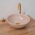 Not Yet Made - Made To Order Early 21st Century Werdiya' Is Elegant Soft Pink Wash Basin For Sale - Image 5 of 7