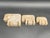 Beige Travertine Elephants from Fratelli Manelli, 1970s, Set of 3 For Sale - Image 8 of 9