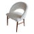 Frode Holm Vanity or Dressing Chair in Teak and Sheepskin, Denmark, 1950s For Sale