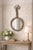 LaBarge Italian Patinated Tole Wreath Bow Metal Wall Mirror For Sale - Image 9 of 10
