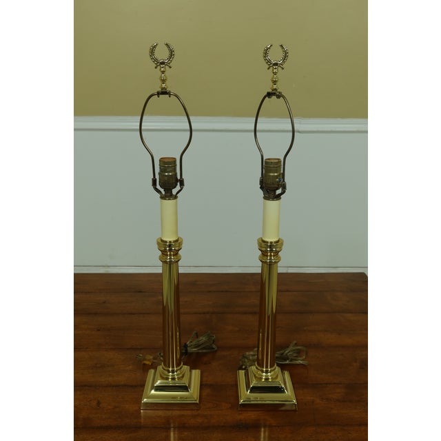 Pair Baldwin Heavy Solid Brass Table Lamps Chairish