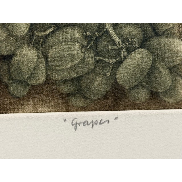Green G H Rothe Grapes #Apiii Art Hand Signed Limited Edition 1983 on Paper Original For Sale - Image 8 of 8