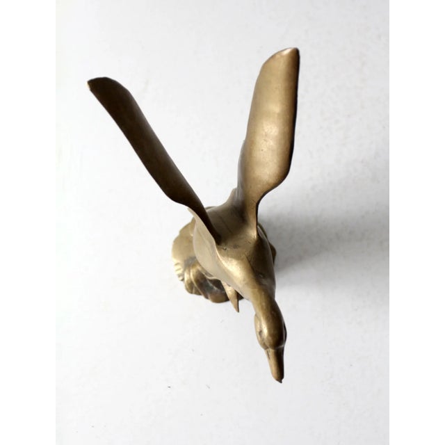Mid 20th Century Brass Duck Figurine For Sale - Image 6 of 12