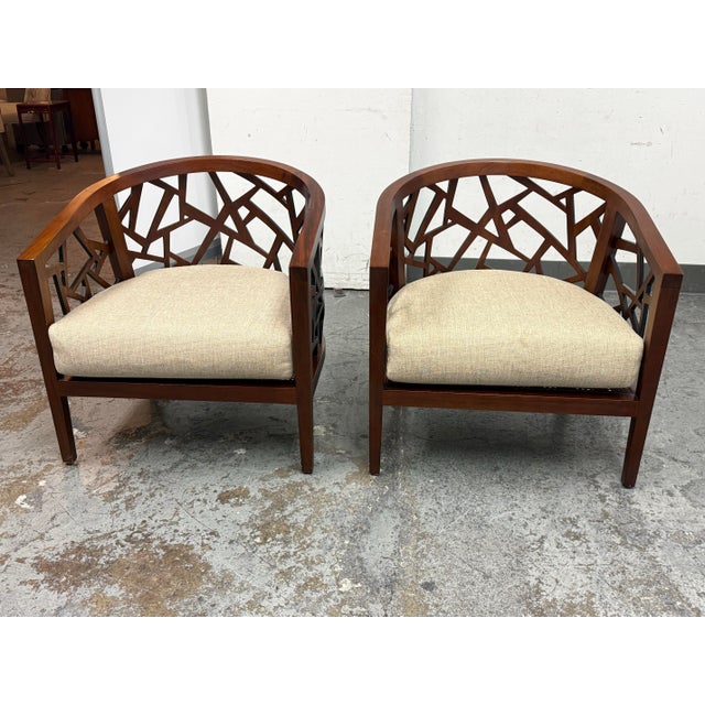 Design Plus Gallery presents a Pair of Ankara Chairs from Crate & Barrel. The chairs were designed to be appreciated from...