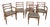 Vintage Ladder-Back Dining Chairs with Floral Tapestry Upholstery & Timber Frames, Set of 5 For Sale
