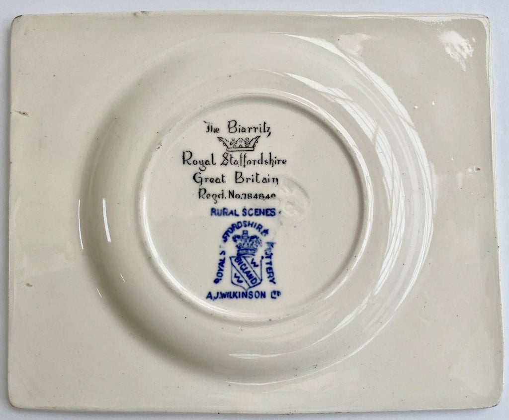 1933 Royal Staffordshire “Rural Scenes” Black and White Transfer
