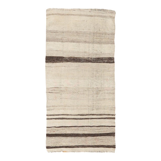 Small Vintage Modern Kilim Rug - 2`1″ X 4`7″ Ft. For Sale
