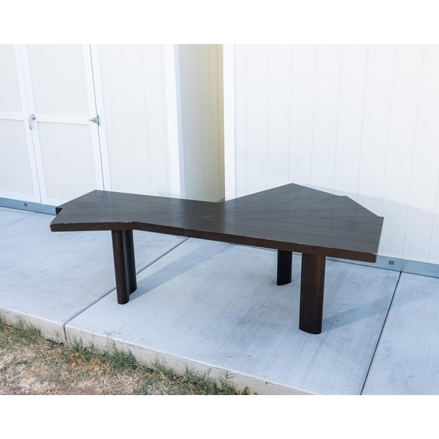 Charlotte Perriand Charlotte Perriand Ventaglio Table for Cassina, Black-Stained Oak, No. 171 For Sale - Image 4 of 17