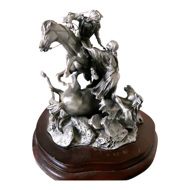 Don Polland (1932 - 2003) - Dramatic Pewter "The Rescue" - Signed, Numbered, Closed Limited Edition For Sale