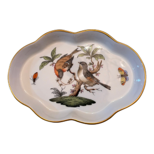 Mid 20th Century Herend Rothschild Bird Tray Trinket Dish
