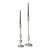 Pair of Cb2 Wadsworth White Sculptural Taper Candle Holders For Sale