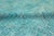 Turquoise Antique Overdyed Wool Rug With Allover Design in Turquoise For Sale - Image 8 of 10