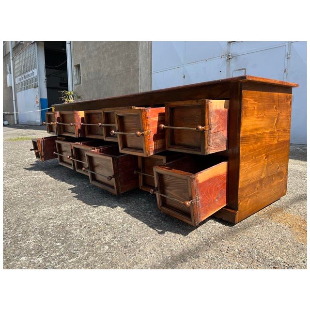 Brown Food Shop Cabinets, 1920s For Sale - Image 8 of 18