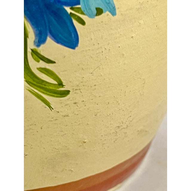 Vintage Colonia Tovar Hand-Painted Floral Clay Pitcher, Venezuelan Folk Art For Sale - Image 15 of 16