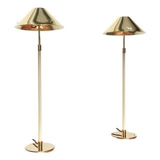 Mid-Century Hollywood Regency Brass Table Lamp, 1960s, Set of 2 For Sale