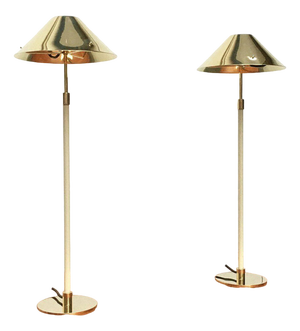 Mid-Century Hollywood Regency Brass Table Lamp, 1960s, Set of 2