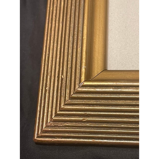 Blue Etienne Velvety Blue Peach Watercolor Lithograph “Tropical Fusion” #23/350 Signed Framed For Sale - Image 8 of 12