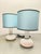 Blue Vintage Blue Table Lamps, 1970s, Set of 2 For Sale - Image 8 of 10