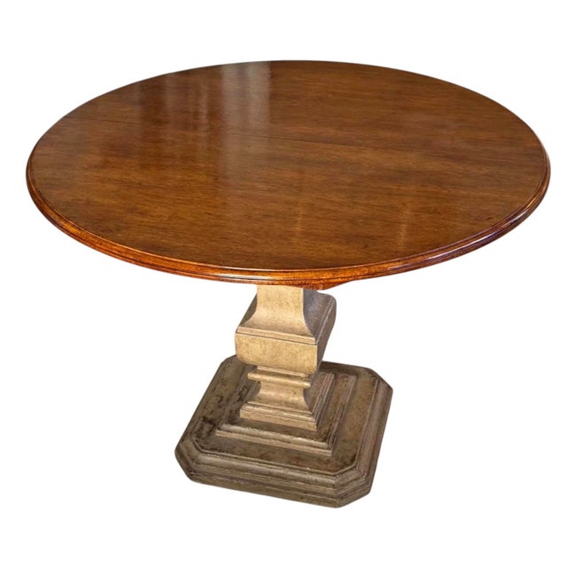 Modern Dennis & Leen for Formations Round Pedestal Dining Table For Sale - Image 3 of 7