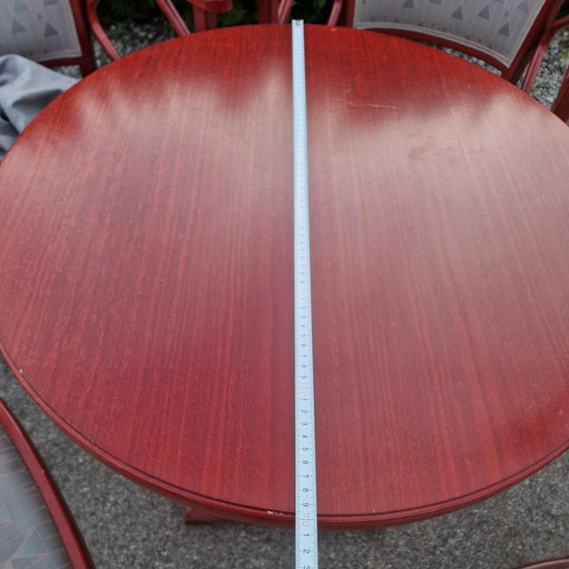 Fledermaus Dining Set in the style of Josef Hoffmann for Thonet, Vienna, 1987, Set of 6 For Sale - Image 15 of 18