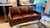 Early 21st Century Hancock & Moore Brown (Portfolio Tobacco)Leather Sofa With Nailhead Trim and Turned Bun Feet For Sale - Image 5 of 11