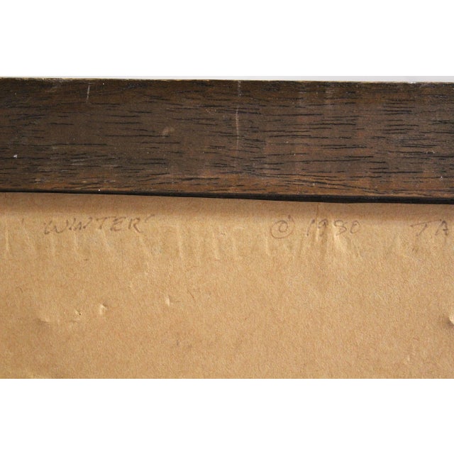 Blue 'Winter' 1980 by Jack Wemp (1925-2005) For Sale - Image 8 of 12