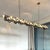 Silver Linear Chandelier in Pewter, England, 2011 For Sale - Image 8 of 10