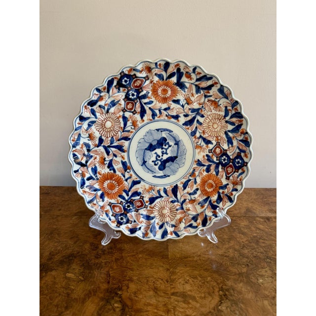 Antique Japanese Imari Plate, 1900s For Sale - Image 3 of 5