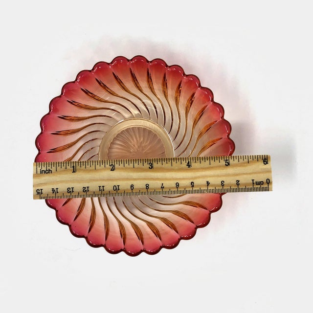 Bring a touch of timeless French elegance to your home with this stunning Antique Baccarat Rose Tiente Glass Bowl. Crafted...
