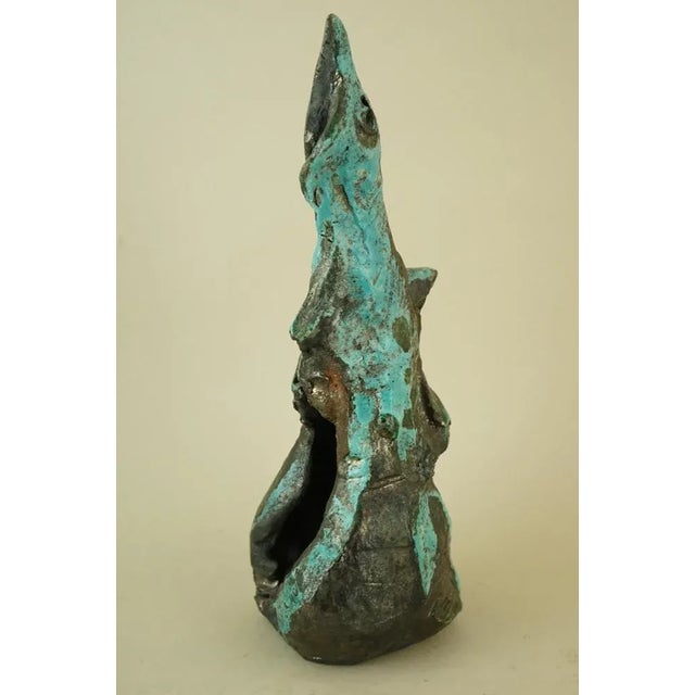 Antonia Campi, Surrealist Sculpture with Metallic Luster, 1960s, Ceramic For Sale - Image 3 of 18