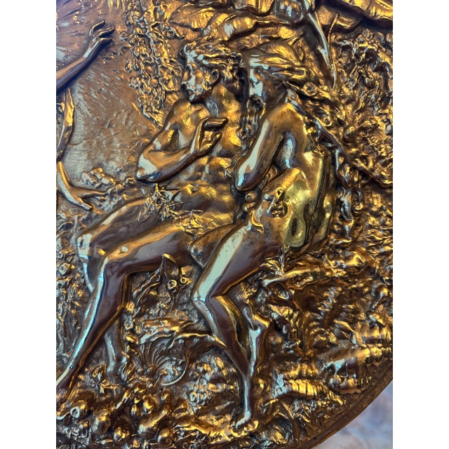 Antique Neoclassical Style Bronze Relief Plaque For Sale In Miami - Image 6 of 6