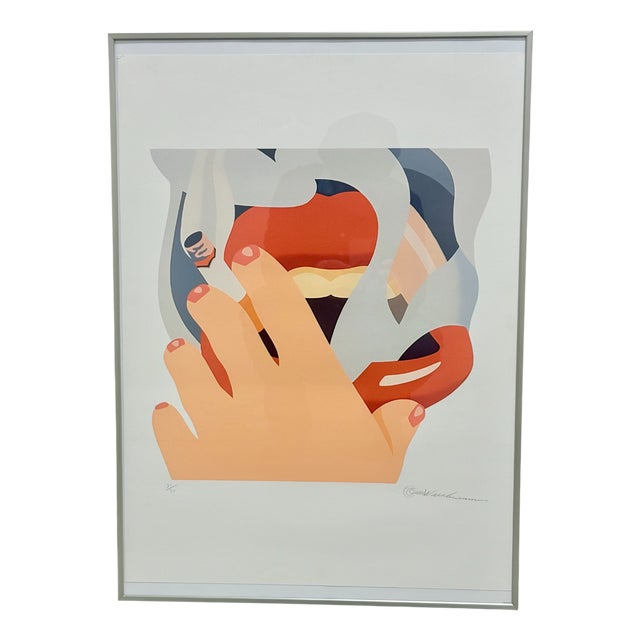 Tom Wesselmann, Smoking, 1980, Silk-Screen For Sale