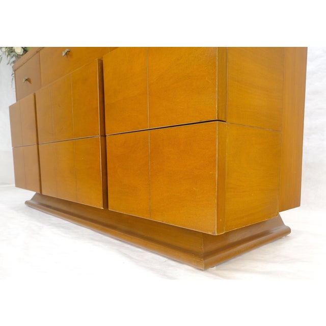 American Mid Century Modern Light Birch 9 Drawers 63” Long Dresser MINT For Sale - Image 14 of 14
