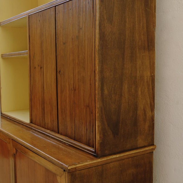 Italian Wooden Bookcase, 1960s For Sale - Image 11 of 16