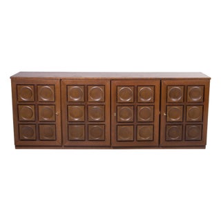 Vintage Brutalist Sideboard by Gerhard Bartels, 1970s For Sale