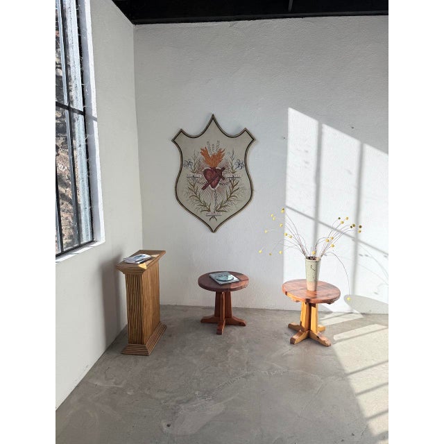 Large Sacred Heart Church Coat of Arms, 1960s For Sale - Image 3 of 18