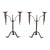 Pair of Antique French Iron Candle Sticks For Sale