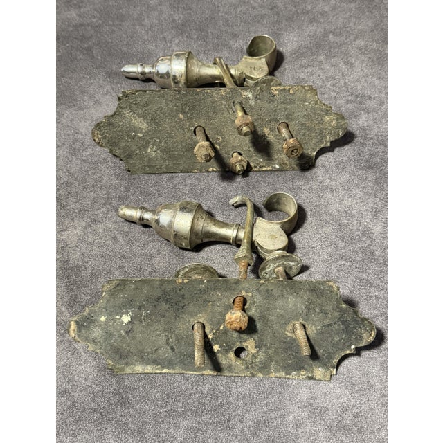 Door Knockers in Silver-Plated Bronze, 1780, Set of 2 For Sale - Image 10 of 11