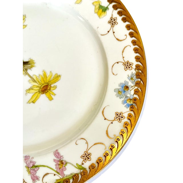 Antique German Fischer & Mieg Pirkenhammer Dinner Plates - Set of 4 For Sale - Image 9 of 15